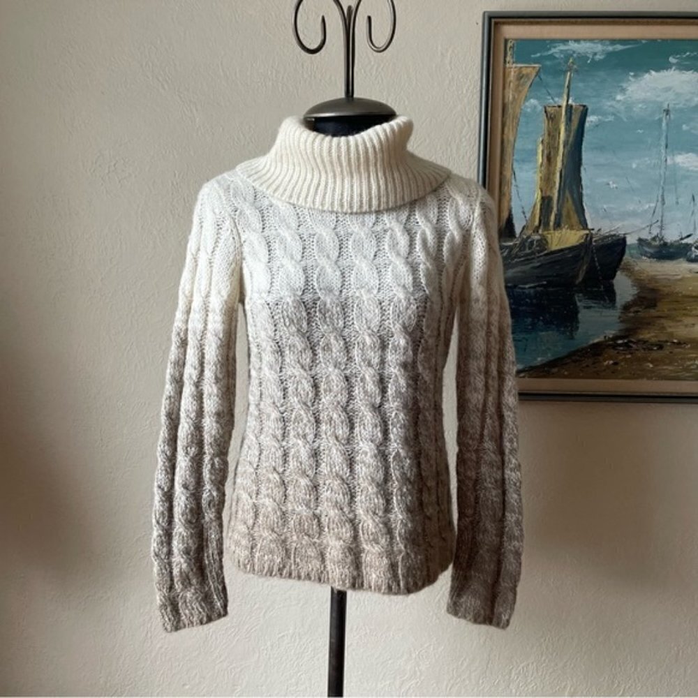 Lauren Ralph Lauren colour gradient mohair blend turtle neck in size small